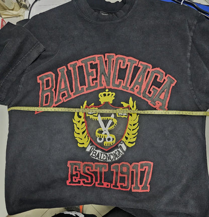 Balenciaga Black Vintage Short Sleeve T-Shirt