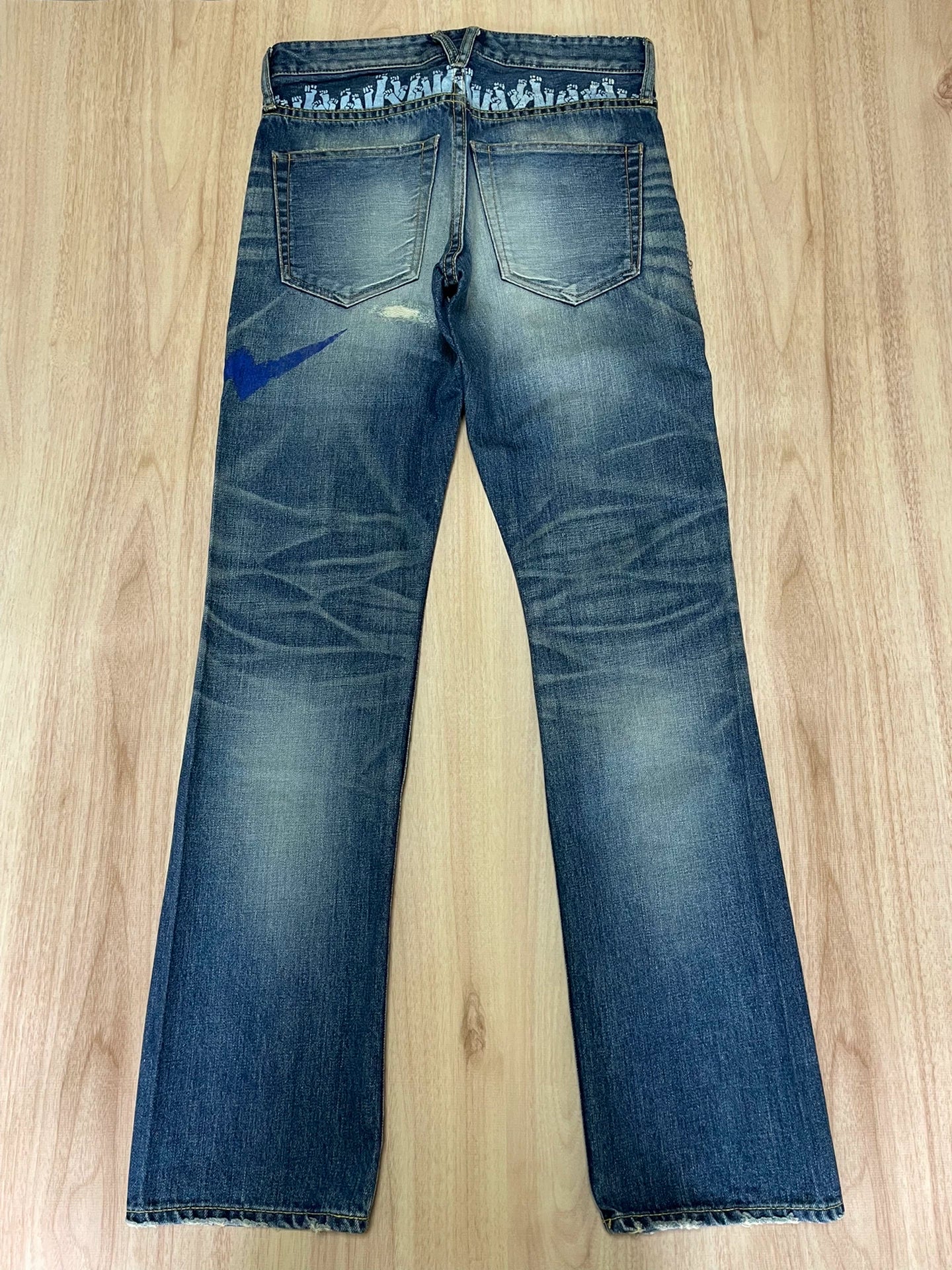Vanquish Fragment Lightning Distressed Jeans