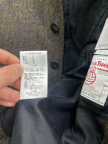 visvim 16aw wool blazer in harris tweed