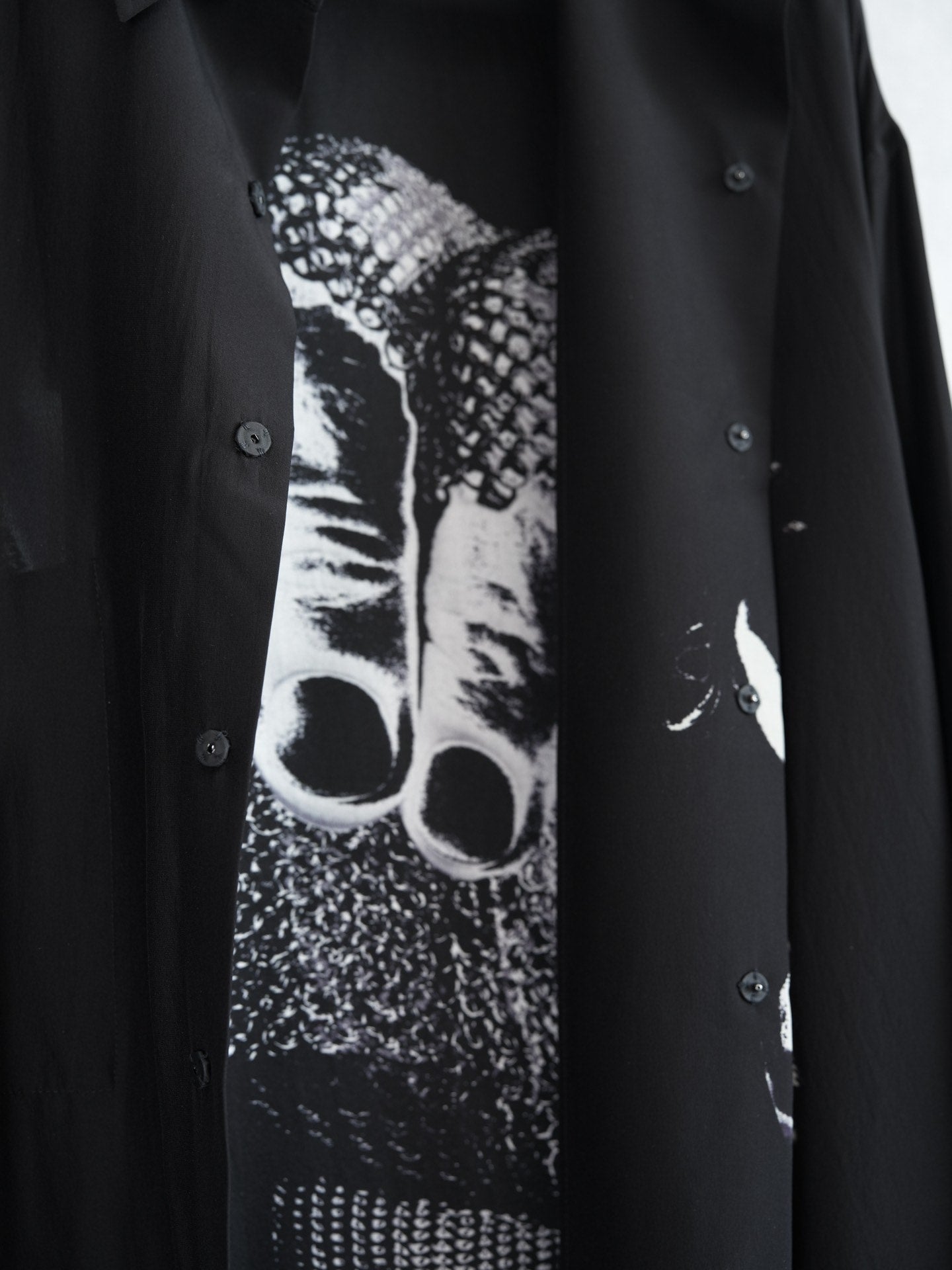 Yohji Yamamoto 21AW Chainmail Glove Silk Shirt