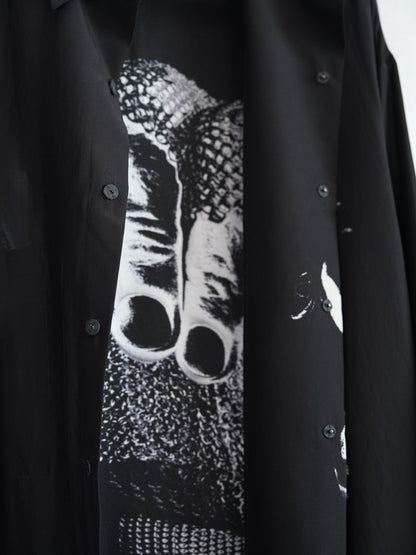 Yohji Yamamoto 21AW Chainmail Glove Silk Shirt