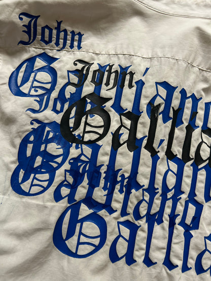 john galliano pirate print button-up shirt