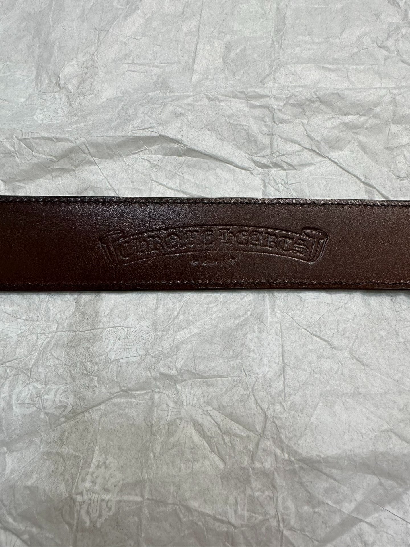 Chrome Hearts Brown Roller Belt