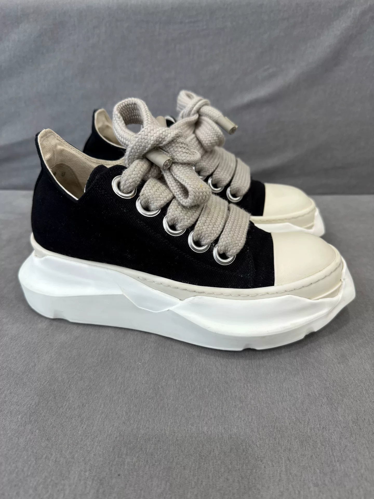 Rick Owens High-Top Thick Sole Sneakers