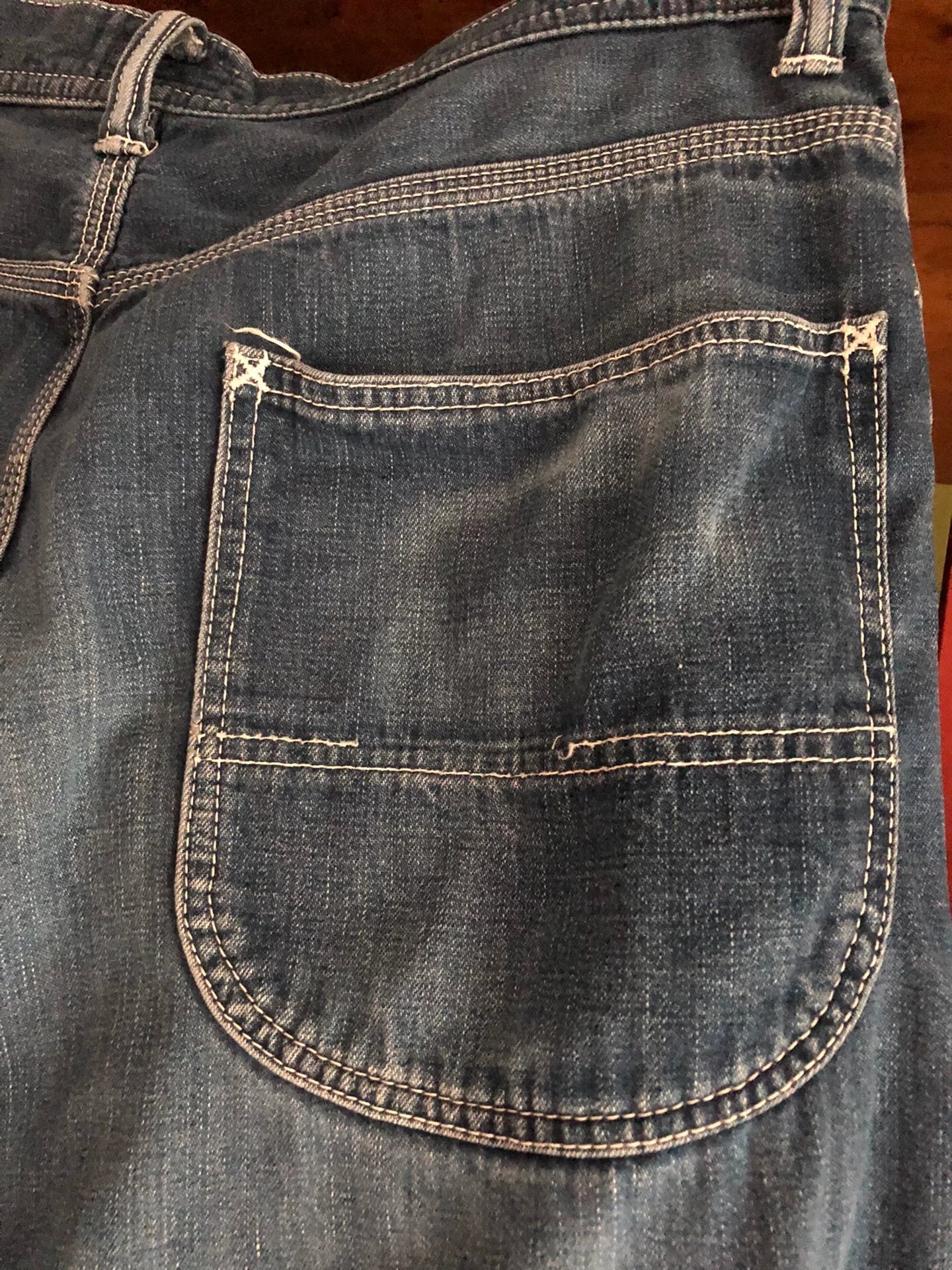 stylish straight-leg denim wide-leg pants