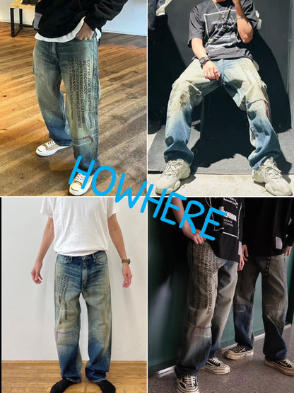 Neighborhood x Yohji Yamamoto Distressed Washed Jeans