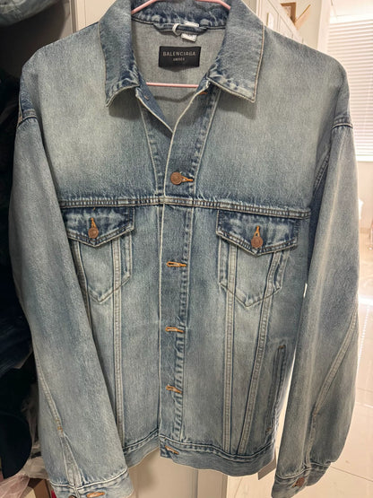 Balenciaga Double B Denim Jacket Size S