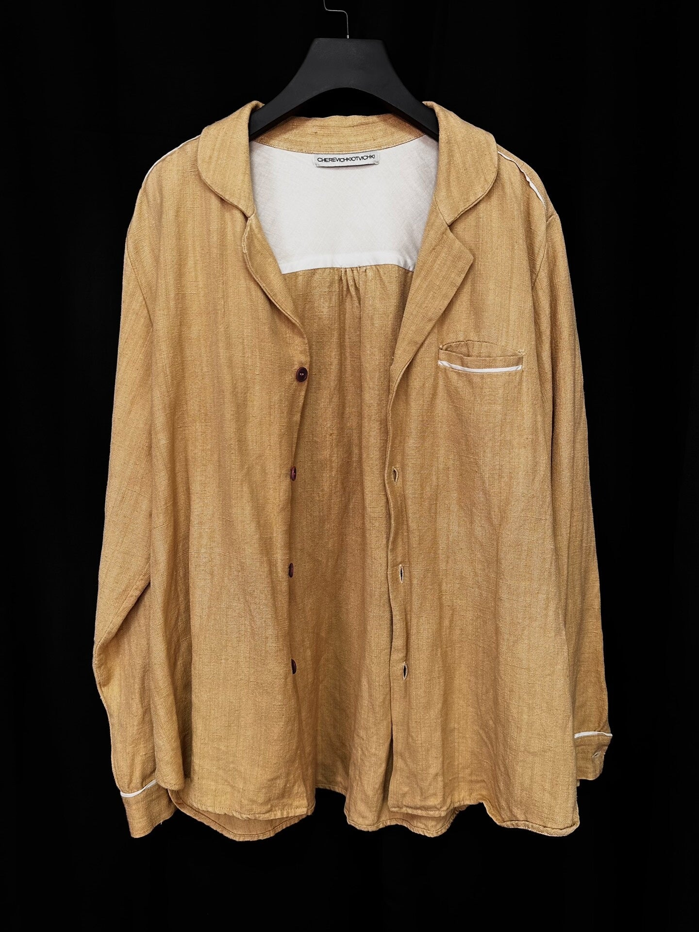cherevichkiotvichki linen shirt jacket