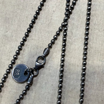 rrl silver dog tag necklace accessory
