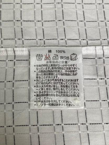 vintage black and white check long sleeve shirt