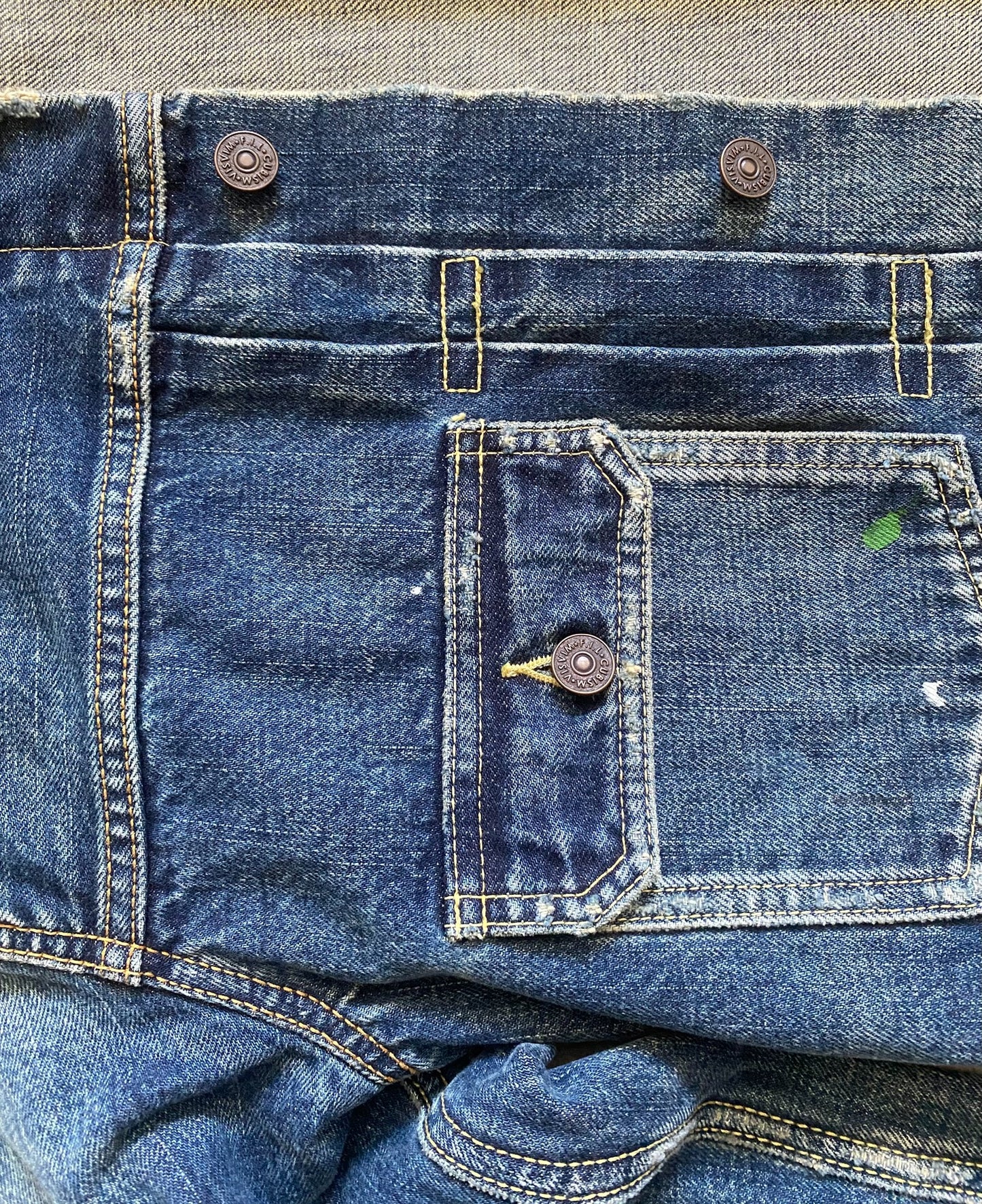 Visvim101 Denim Jacket with Paint Splatters