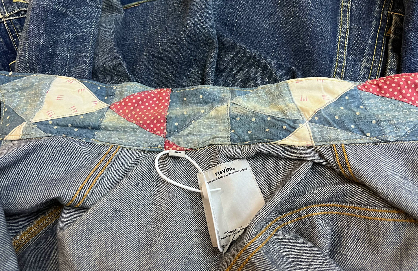 Visvim 101 Damaged Patchwork Denim Jacket