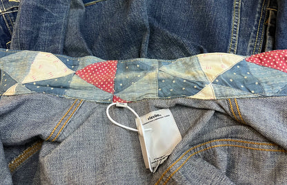 Visvim 101 Damaged Patchwork Denim Jacket