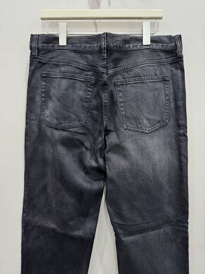 yeezy season 6 black gold denim jeans