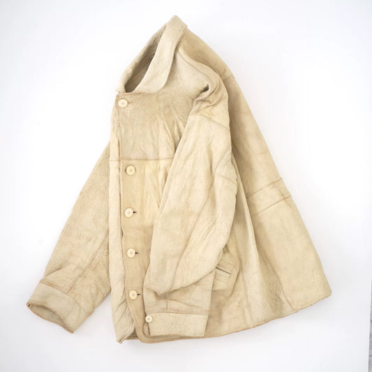 visvim eton jacket in ivory leather