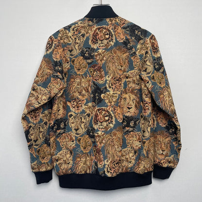 Saint Laurent Lion Cheetah Print Jacket