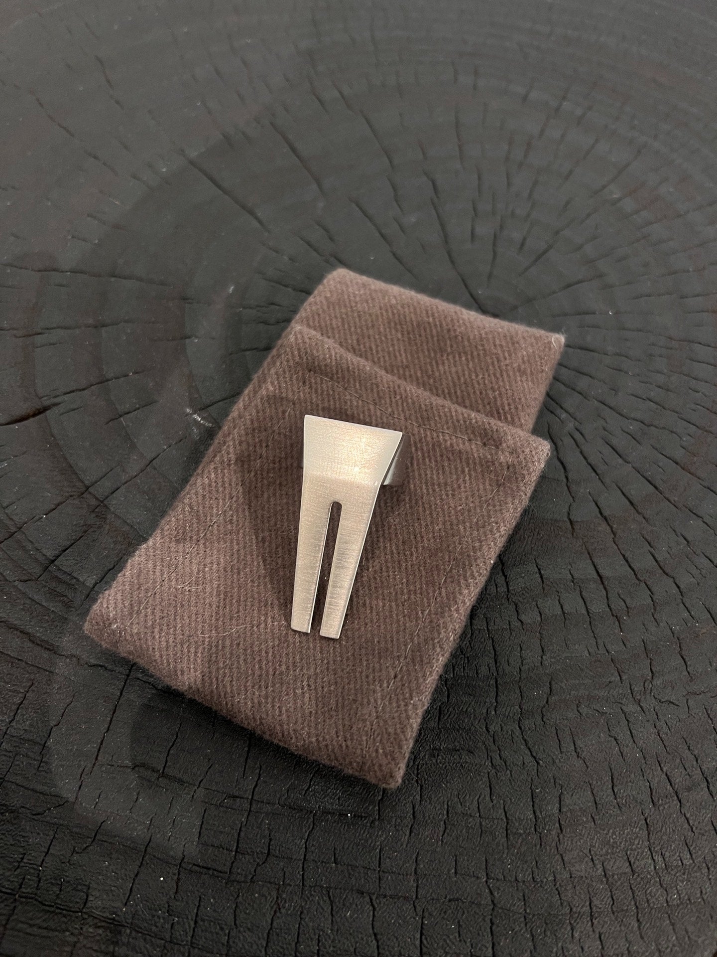 Rick Owens Open Brushed Ring Size 52