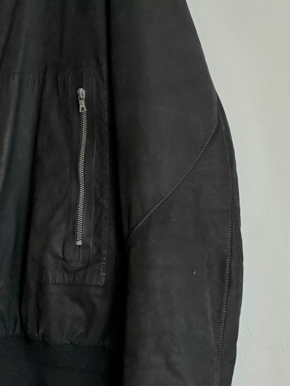 isaac sellam leather hooded jacket