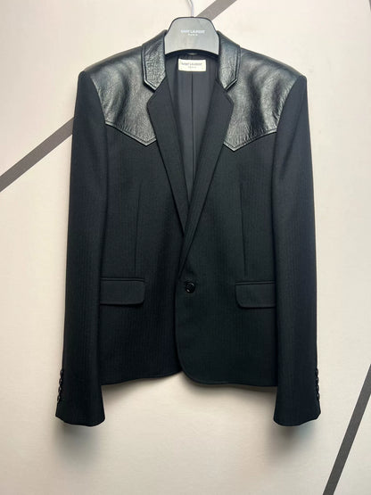 Saint Laurent SLP Sheepskin Wool Blazer