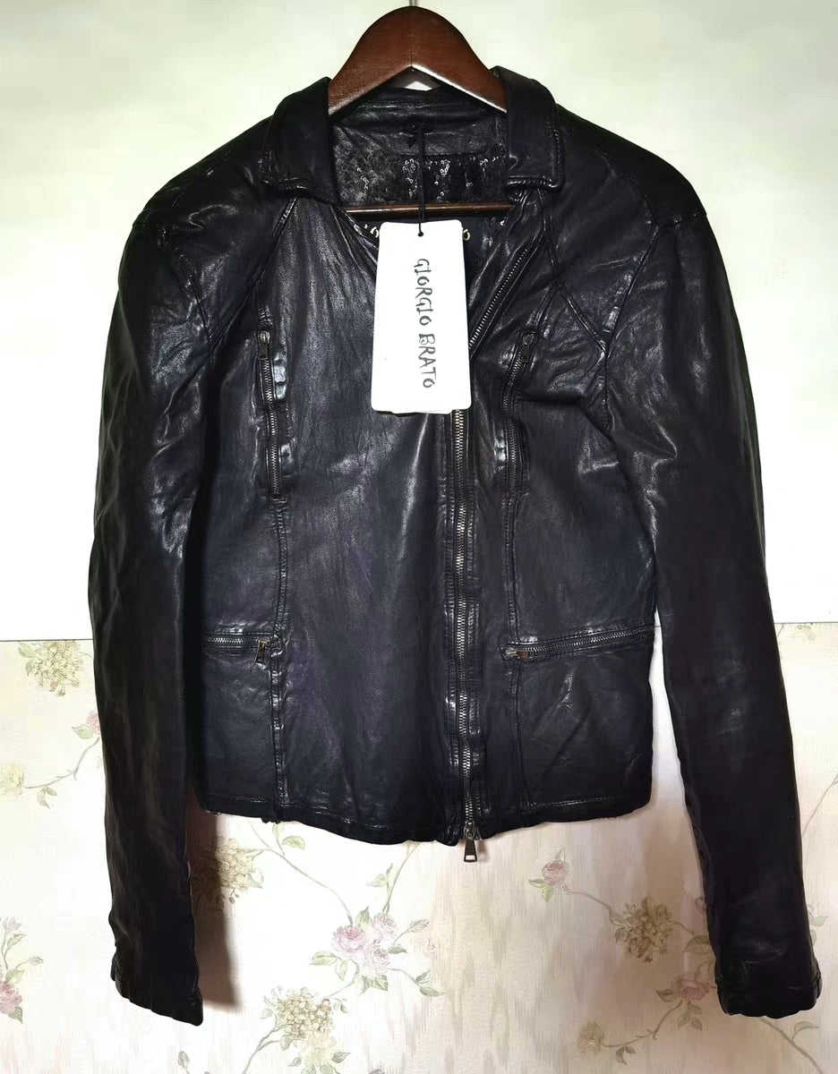 Giorgio Brato Short Leather Jacket