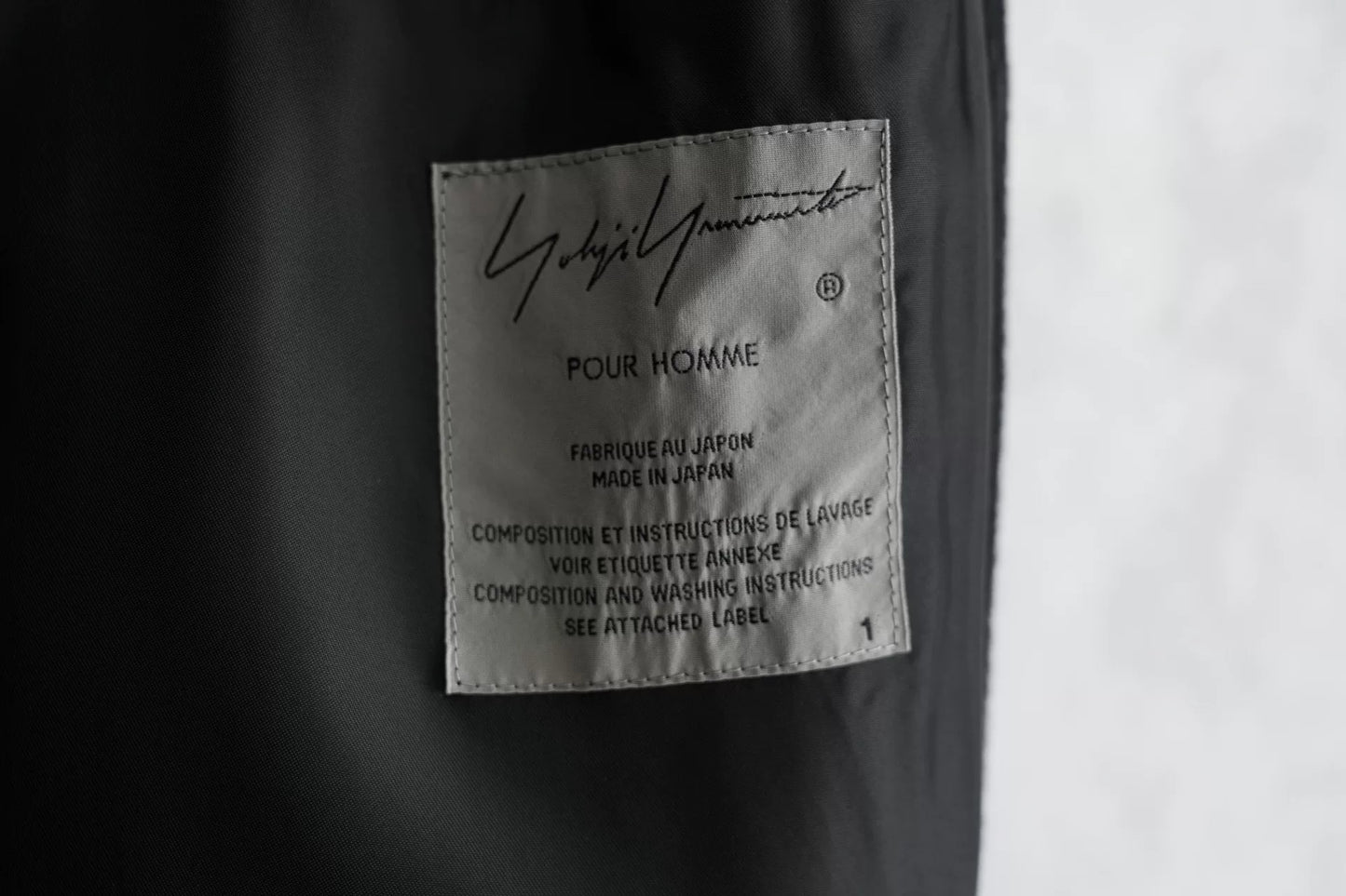 yohji yamamoto zip waist coat