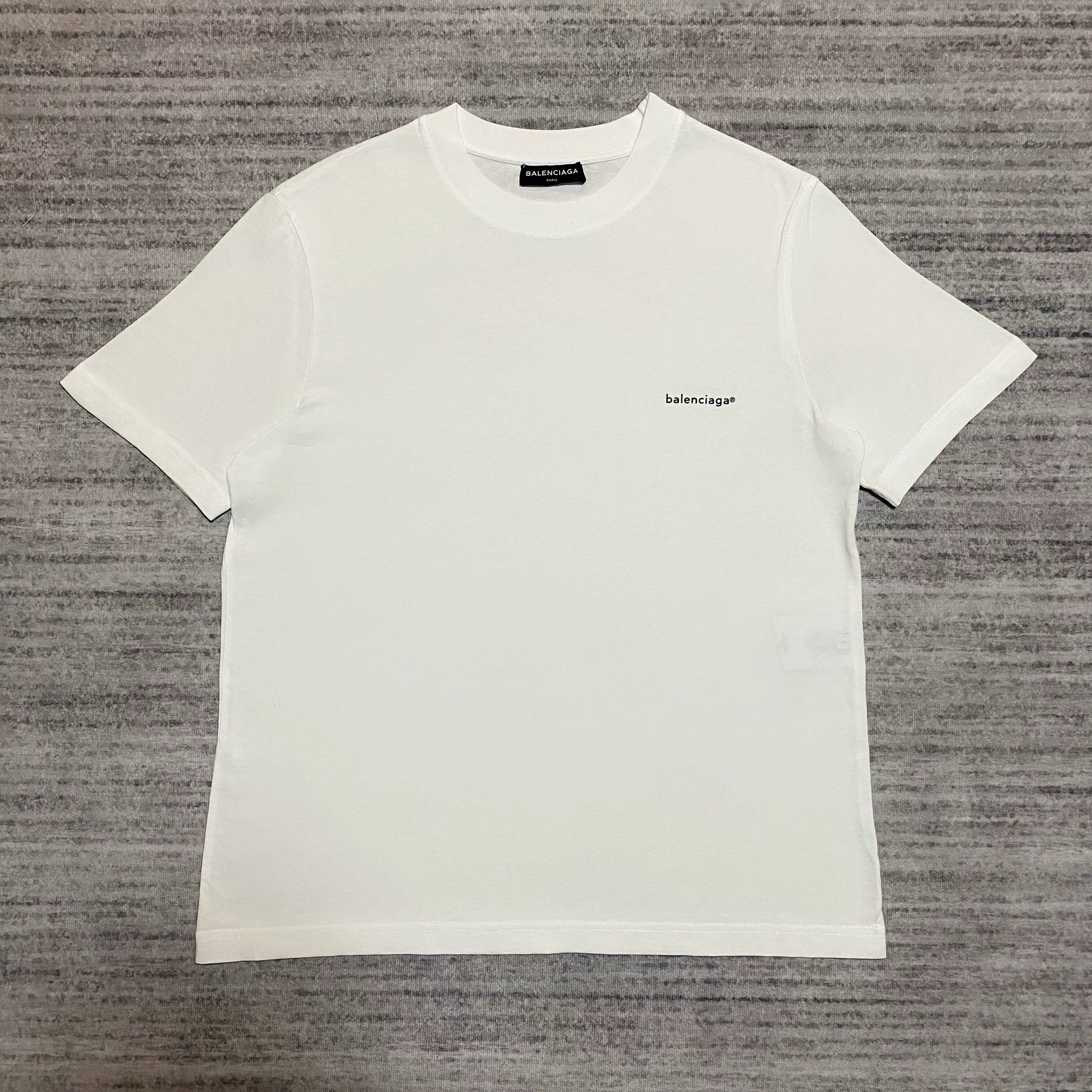 balenciaga logo tee short sleeve white