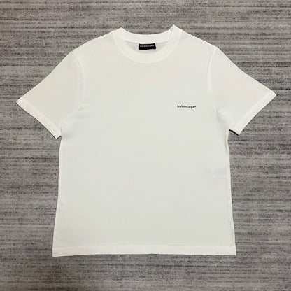 balenciaga logo tee short sleeve white