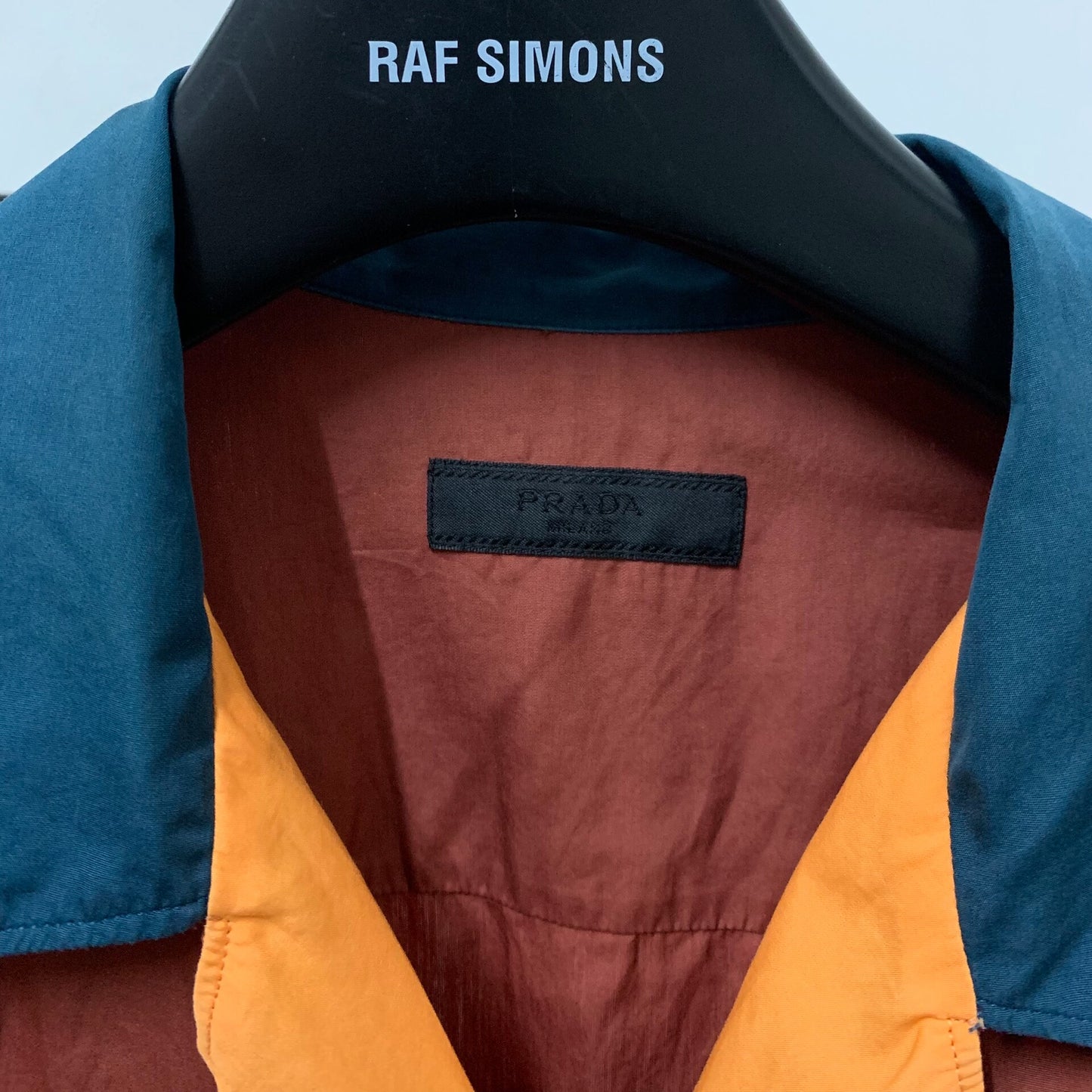 PRADA Colorblock Shirt with Straight Hem