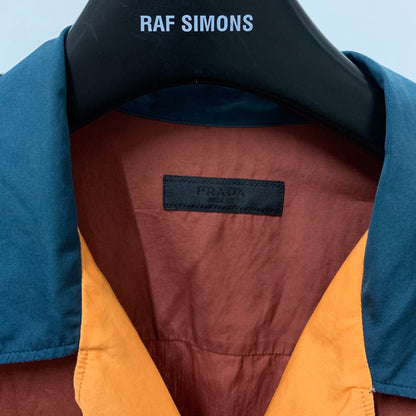 PRADA Colorblock Shirt with Straight Hem
