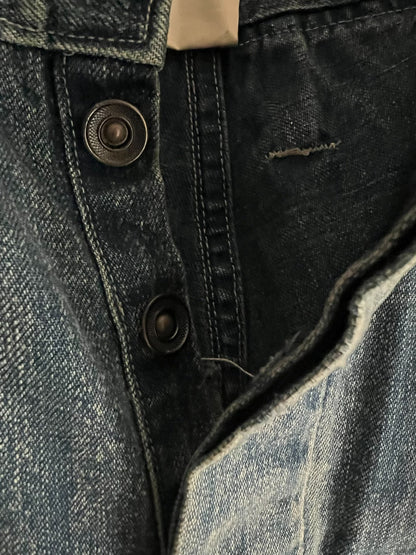 RRL Double RL Washed Distressed Suspender Work Pants