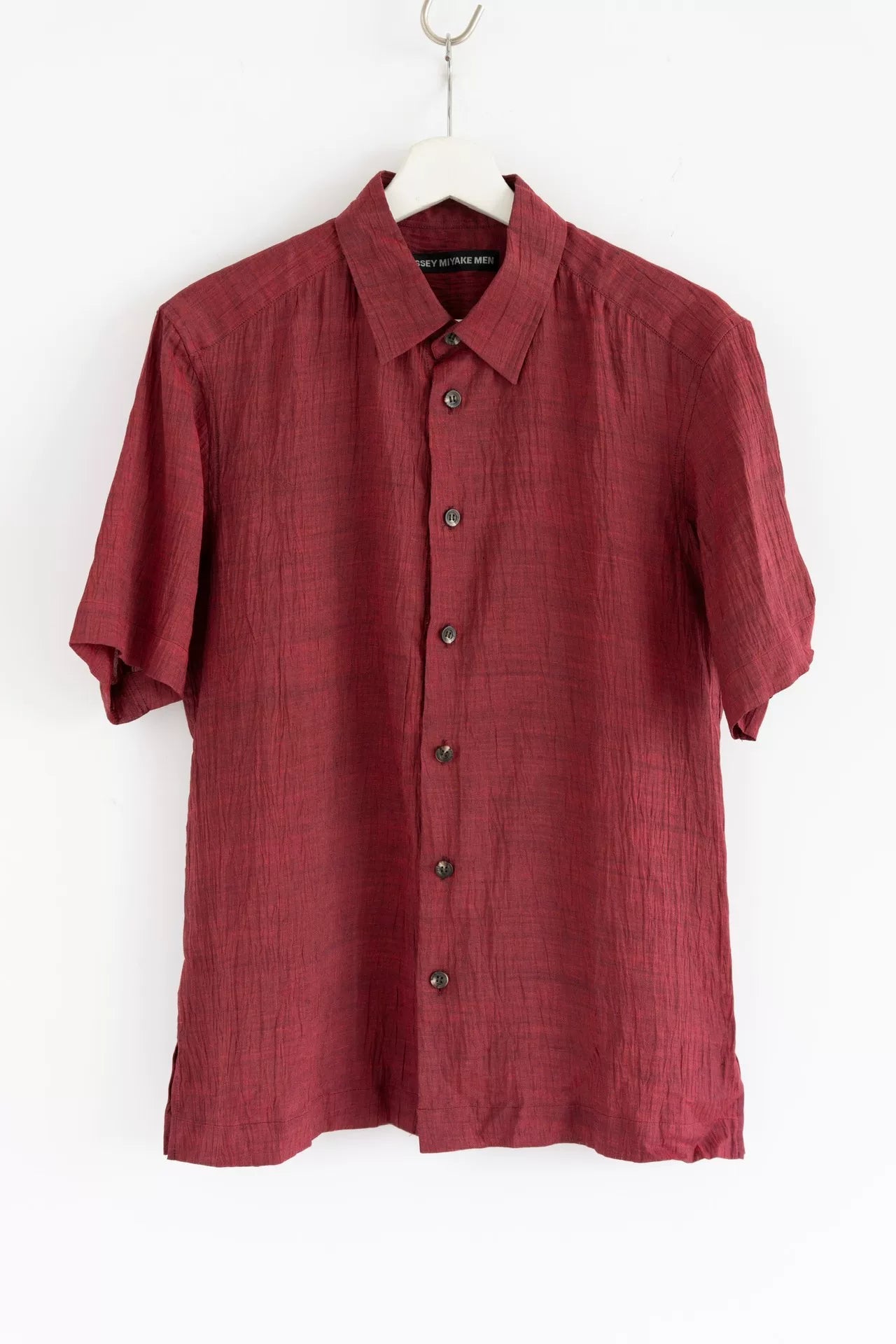 issey miyake men's short sleeve shirt