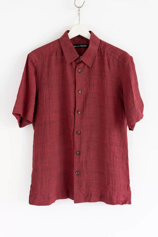 issey miyake men's short sleeve shirt