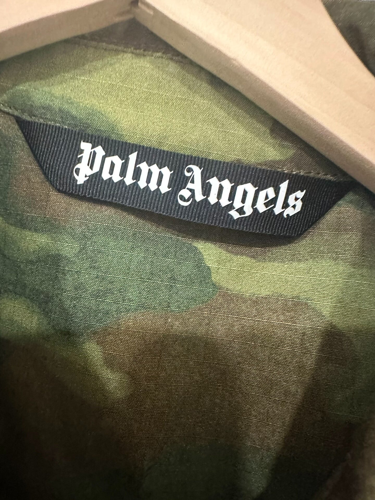 palm angels camo work jacket size 48
