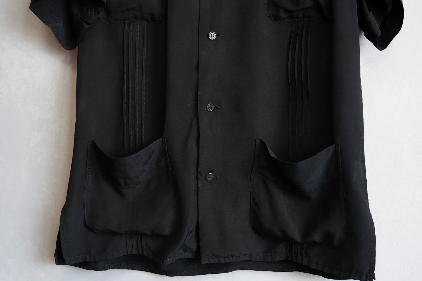 Yohji Yamamoto Silk Blend Short Sleeve Shirt