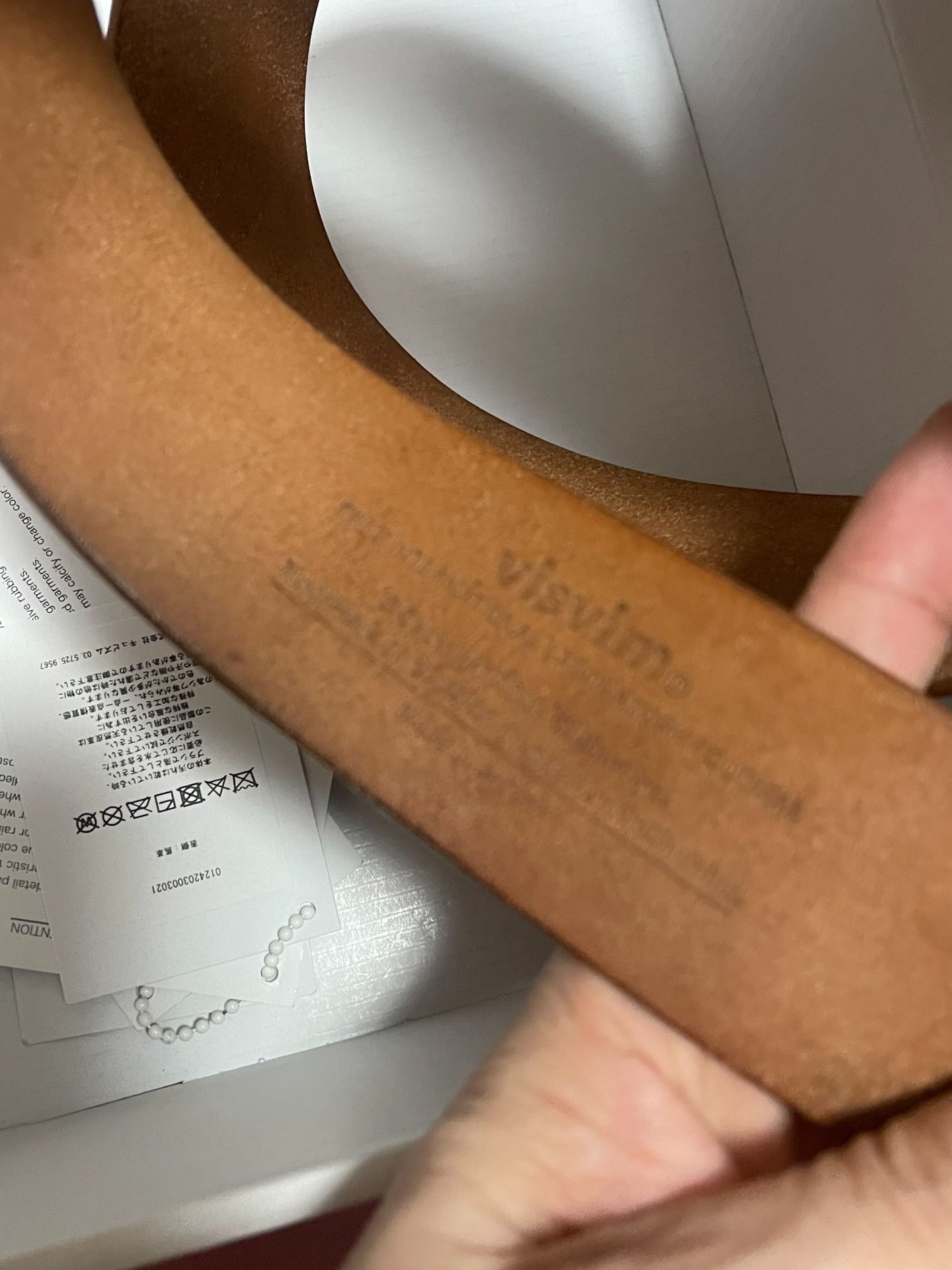 VISVIM 24AW Plain Belt 45mm
