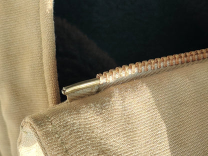 oversized u.s. navy deck jacket in beige