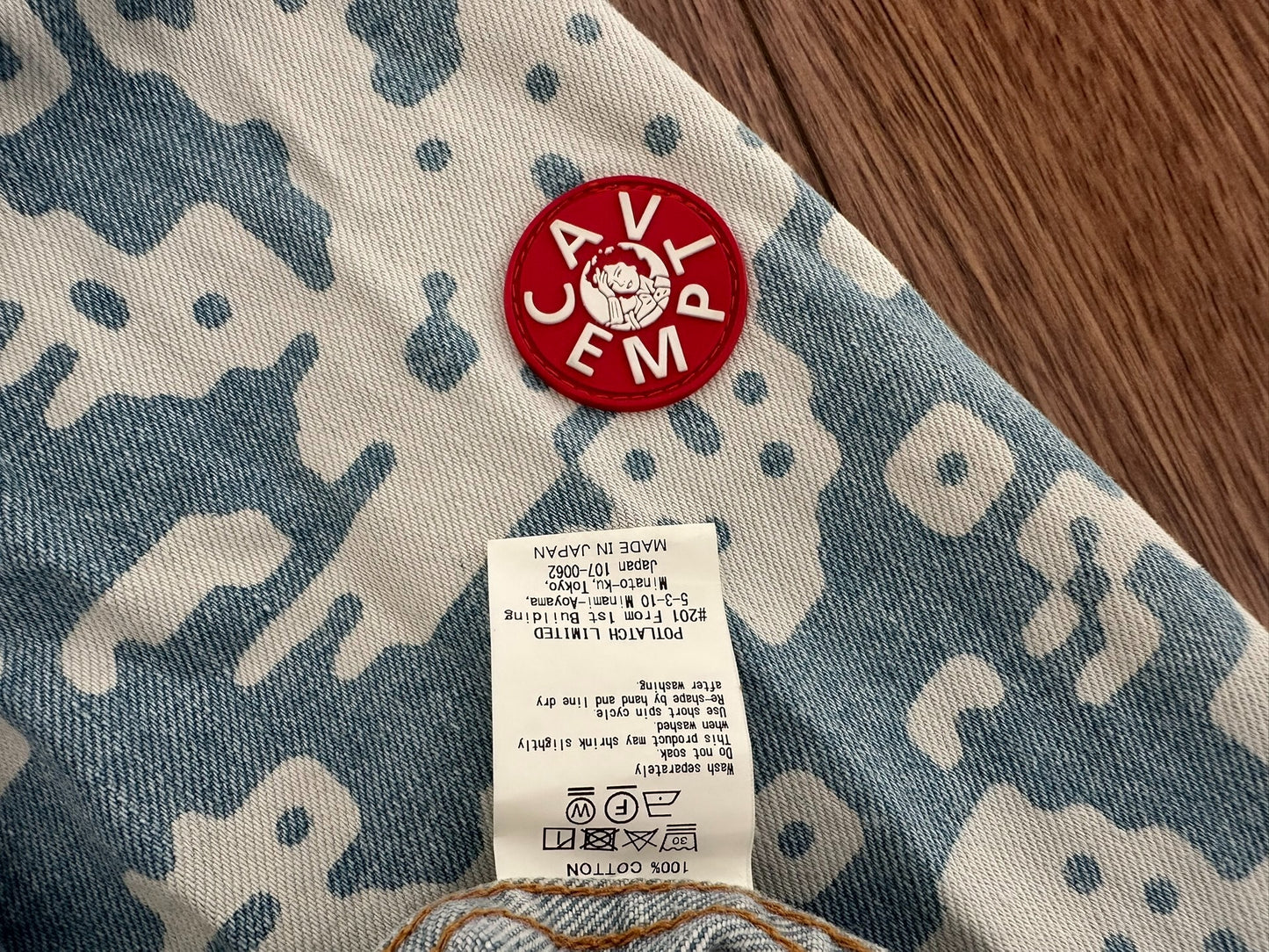 noise washed denim jacket by c.e cavempt