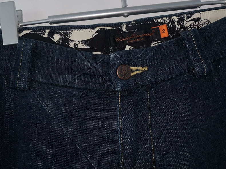 Undercover Split Cut Washed Jeans
