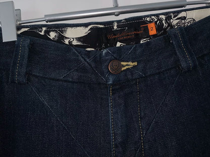 Undercover Split Cut Washed Jeans