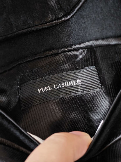 Zegna Black Cashmere Overcoat