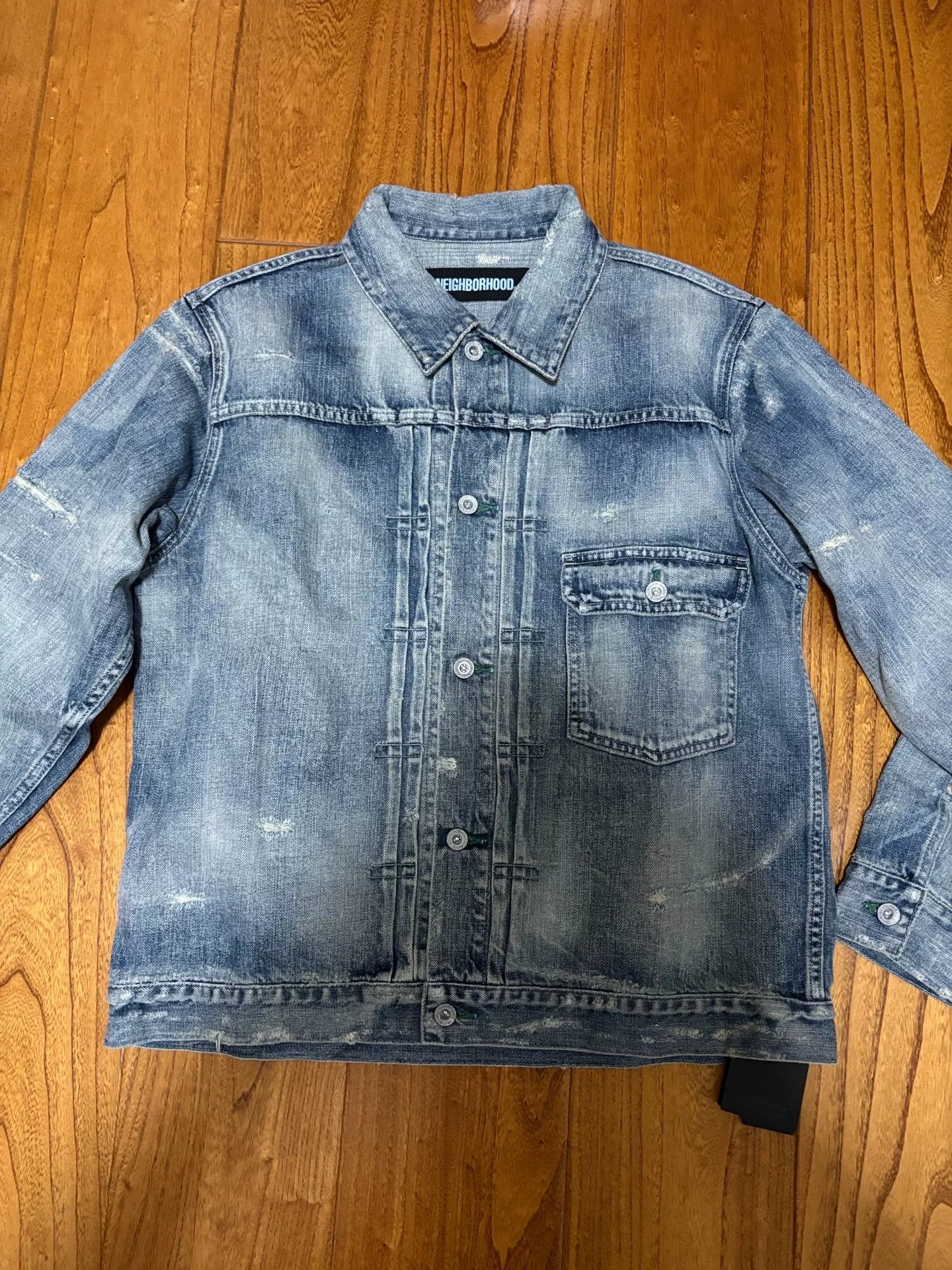 NEIGHBORHOOD SAVAGE STOCKMAN Washed Denim Jacket