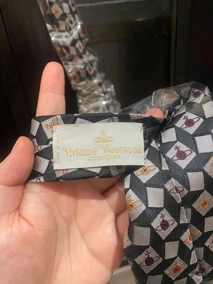 Vivienne Westwood Saturn Argyle Tie