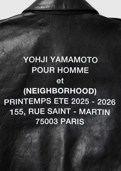Yohji Yamamoto x Neighborhood A2 Leather Jacket