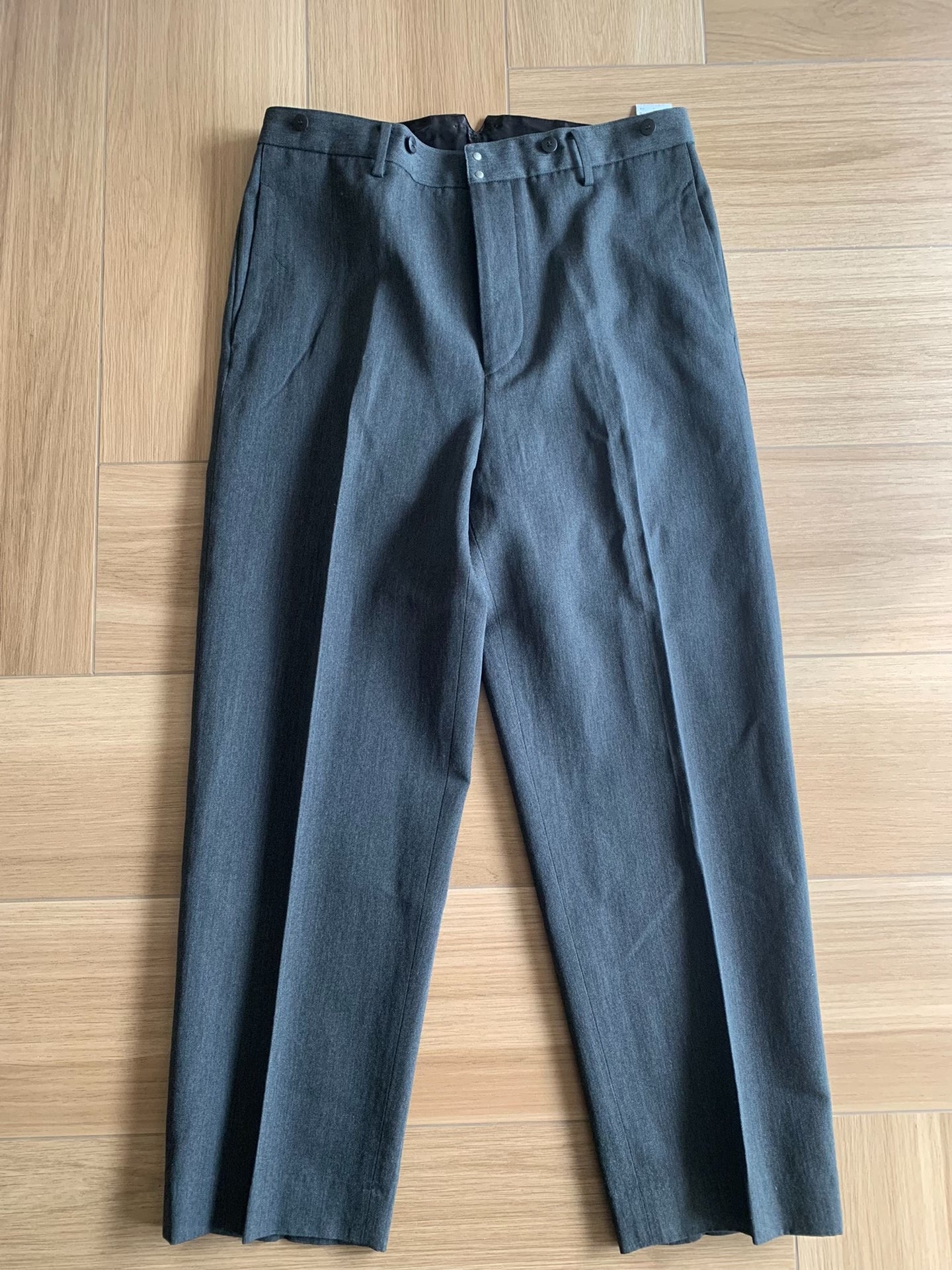 VISVIM 25AW Wool-Linen Parisian Button Trousers