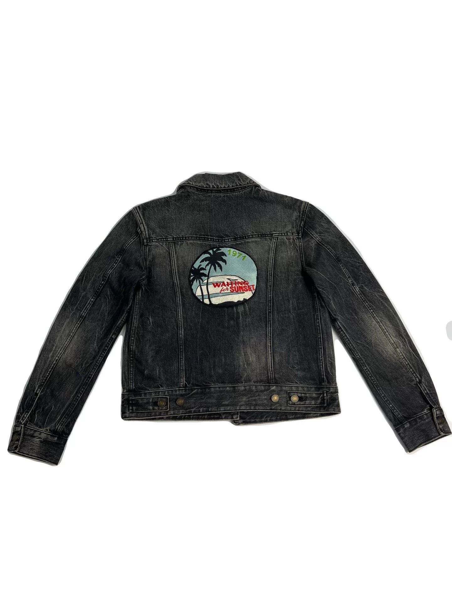 Saint Laurent FW21 Coconut Tree Denim Jacket