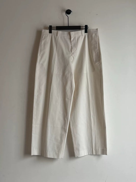 Dior Homme Wide Leg Trousers in Beige