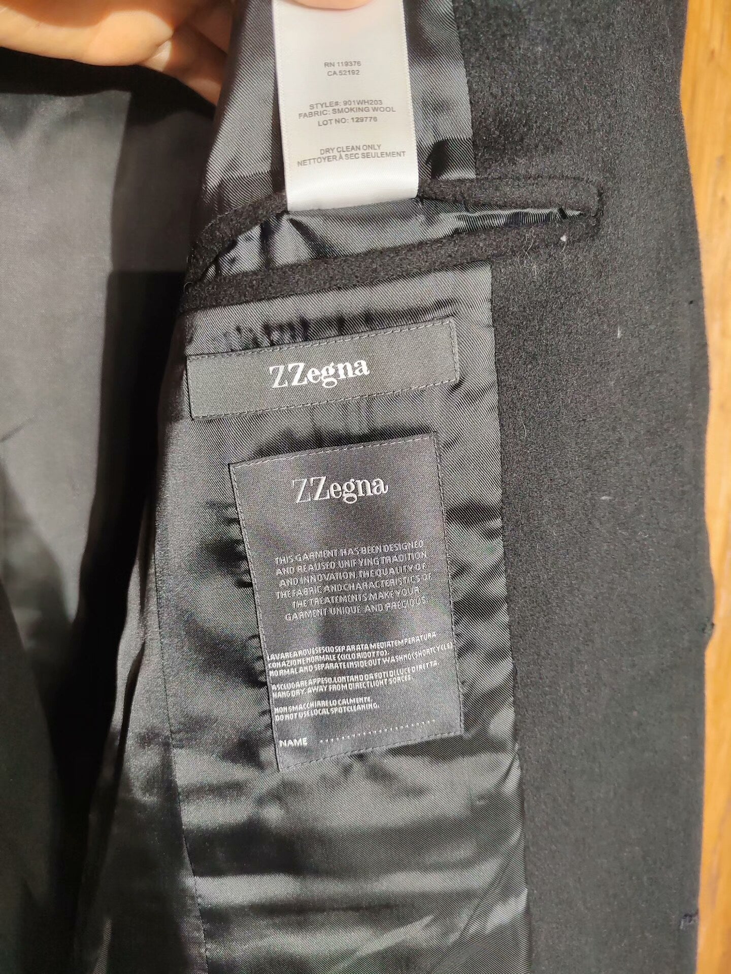 ZZegna Wool Blend Coat for Men