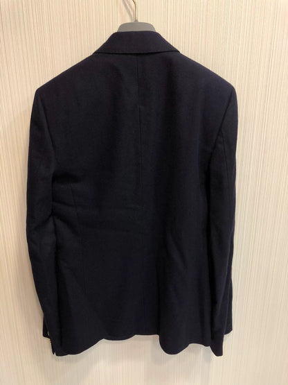 Saint Laurent Gold Crest Blue Blazer