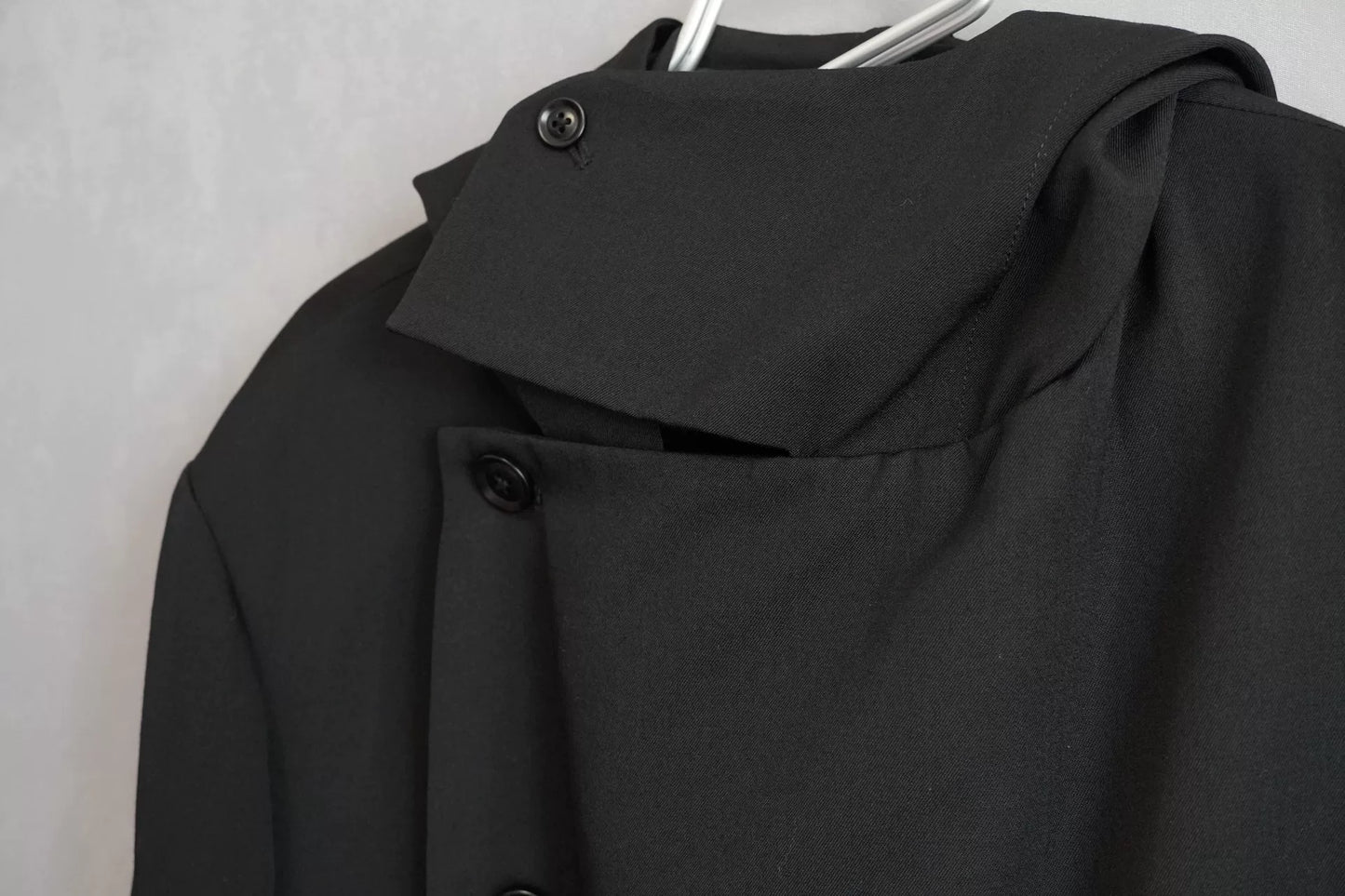 Yohji Yamamoto Hooded Embroidered Coat