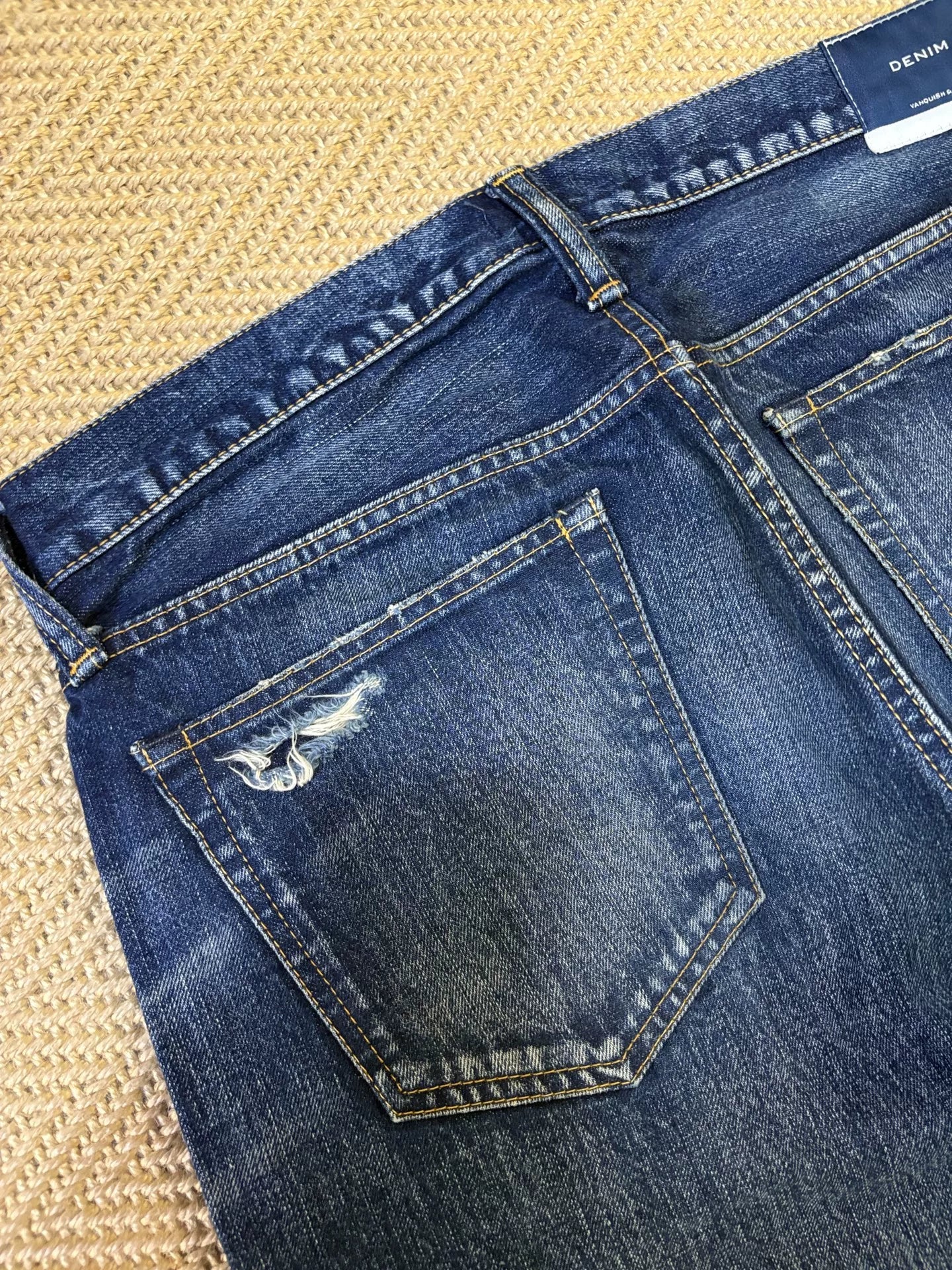 Vanquish & Fragment Washed Cropped Jeans